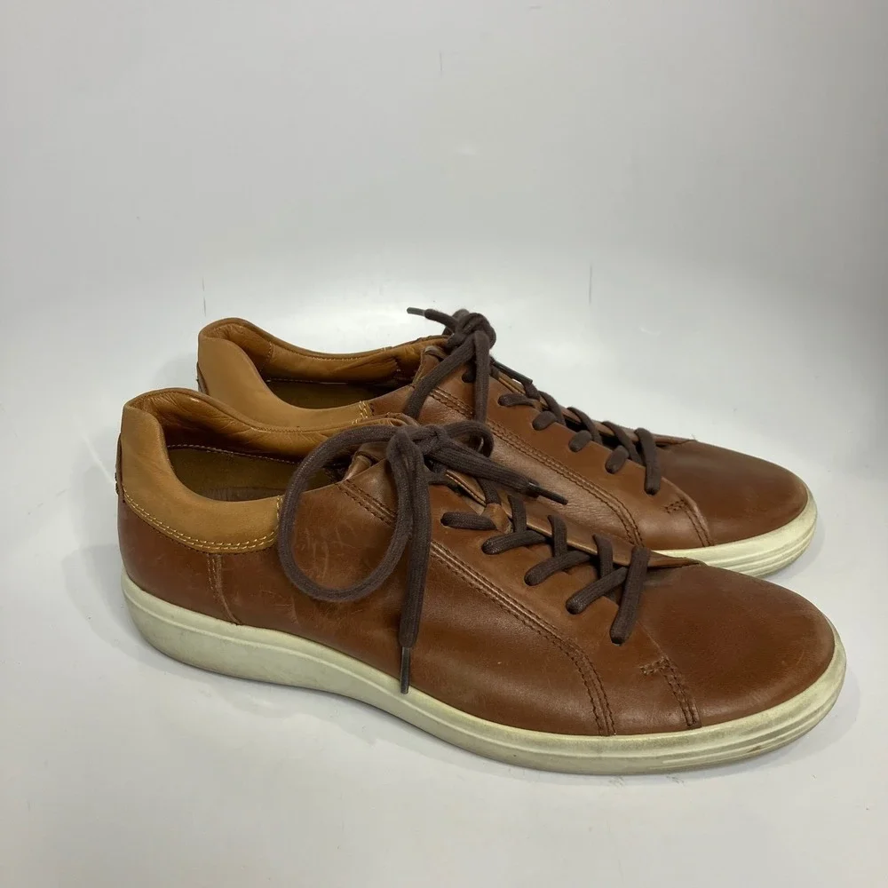 Ecco soft 7 brown leather sneakers men's size 43 US size 9‎ business casual